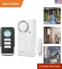 Wireless Remote Door Alarm When Opened, Windows Open Alarms, Magnetic Securit...