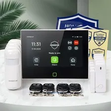 HOMSECUR Wireless WIFI 4G SMS Autodial Home House 7" Alarm System