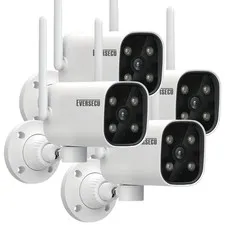 2K WiFi PTZ Bullet Camera, Outdoor/Indoor, Pan/tilt, 2-Way Audio, Night Visio...