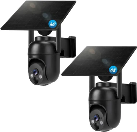 4G LTE Cellular Security Cameras Solar Powered No Wifi Security Camera Outdoor W