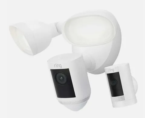 Ring Floodlight Cam Wired Pro + Outdoor Cam Plus 2-Camera Security Set