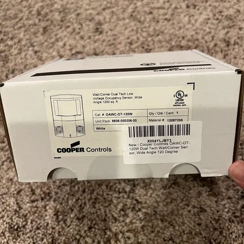 Greengate Cooper Dual Tech Low Voltage Occupancy Sensor OAWC-DT-120W NEW