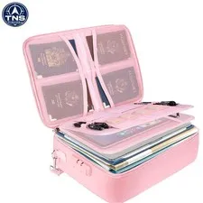 Fireproof Document Box with Lock, Portable Fireproof Document Bag Waterproof ...