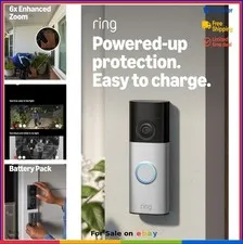Video Doorbell 2K Enhanced Zoom Night Vision Motion Detection Wide Angle Two