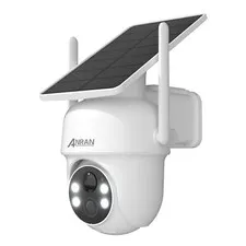 ANRAN 3MP HD Solar Battery Wireless Security Camera Outdoor 360° PTZ 2 Way Audio