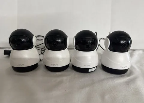 Set(4) Victure PC530 White Wi-Fi 1080P Night Vision Baby Monitor Security Camera