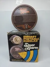 Vintage The Door Alarm - Portable Burglar Alarm by EMHART, No. 154 ( Tested ) 