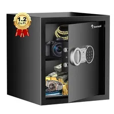 Bonsaii 1.2 Cubic Feet Safe Box Electronic Security Document Safe with Digital