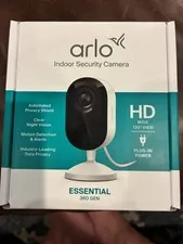 Arlo Essential Indoor Security Camera (3rd Gen,2025 Release) Wired Plug-In Power