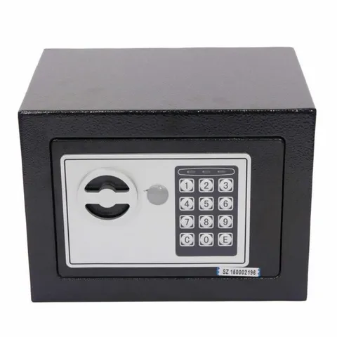 Yuanshikj 17E Electronic Digital Safe Box Keypad Key Lock Black 0.23 Cu Ft