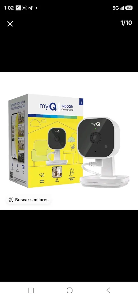 myQ Smart Indoor Security Camera - HD Video, Night Vision Motion Detection Wi-Fi