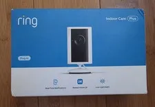 Ring Indoor Cam Plus Retinal Vision 2K Low Light Sight W/ Motion Detection NEW