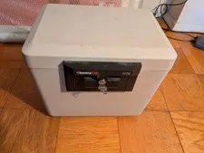 Sentry 1170 Fire Resistant Key Lock Safe Box Beige Medium With Key
