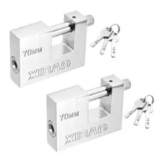 2Pcs Shipping Container Lock with 3 Keys High Security Padlock (2-3/4 Inch)