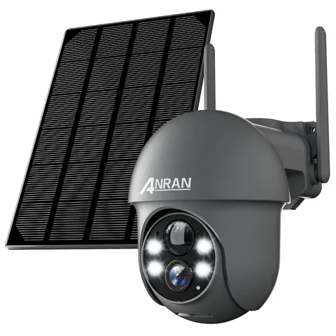 ANRAN 3MP Solar Battery Powered Security Cameras Wireless Outdoor WiFi 360° View