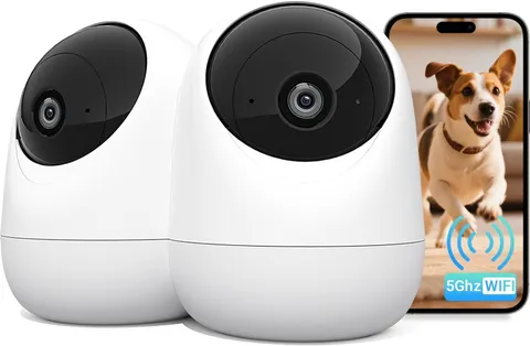 5G Cameras for Home Security 2Pack, Baby & Pet Monitor,2.5K Video | Motion De...