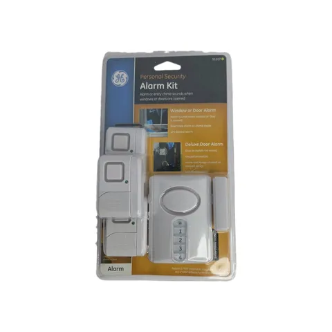 GE Personal Security Alarm Kit #51107 Wireless Window Door Keypad Chime System