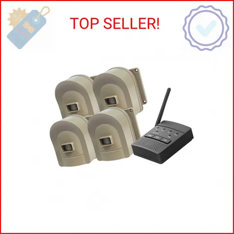 1/2 Mile Hosmart Driveway Alarm Wireless Sensor System & Driveway Sensor Alert S