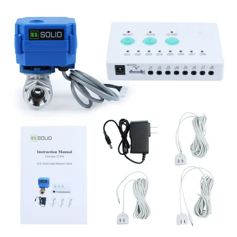 U.S. Solid Water Leak Detector Auto Shut-Off Alarm 1/2 Nsf Certified 304Ss