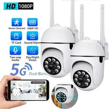 Security Camera System 2.0MP 5G Wifi Camera with Night Vision Motion Detection A
