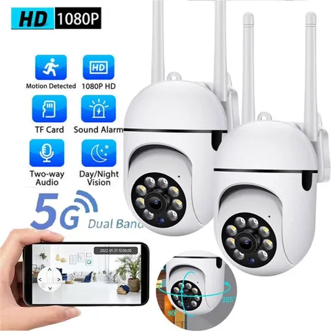 Security Camera System 2.0MP 5G Wifi Camera with Night Vision Motion Detection A