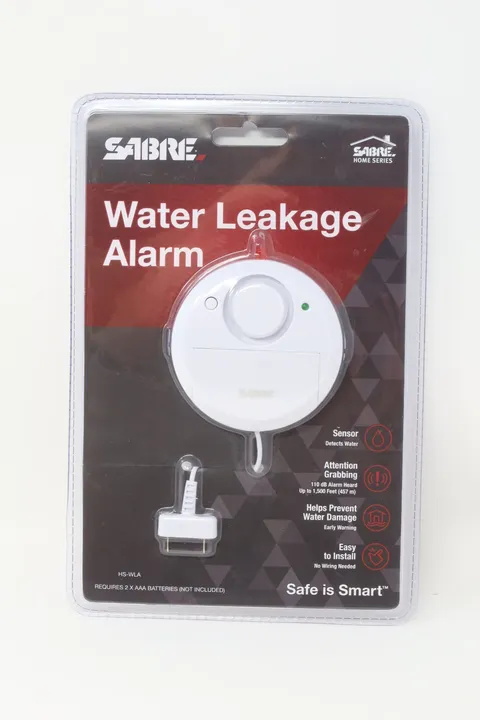 Sabre HS-WLA Plastic White Water Leakage Alarm Sensor Standalone