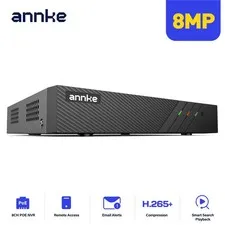 ANNKE 4K 8MP POE NVR IP Network Video Recorder H.265+ for Smart Security System