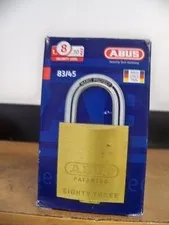 NEW ABUS 83/45-300 SCHLAGE C KEYWAY REKEYABLE BRASS PADLOCK FREE ADVANTAGE  S&H