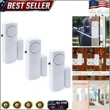 Wireless Door Window Alarm - 90dB Safety Alert for Kids & Home Security 3-Pack