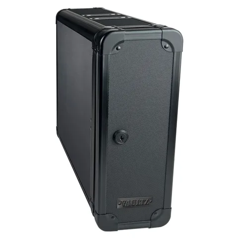Vaultz Locking Closet Safe with Key Lock - Black
