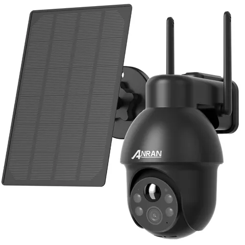 ANRAN 5MP Wireless Outdoor Solar  Security Camera WiFi PTZ Color Night Vision IP