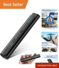 Discreet 6-in-1 Hidden Camera Detector with Adjustable Sensitivity for Travelers