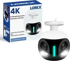 4K 8MP IP Wired Dual-Lens Outdoor Security Camera