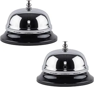 Super Z Outlet Call Bell 2-Pack - Classic Service Bell for Desk, Counter, or Rec