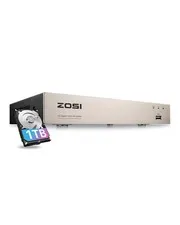 ZOSI 3K Lite 8 Channel Hybrid 4 in 1 HD TVI 720P Wired System, 8CH DVR+1TB