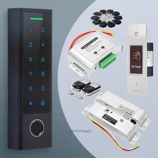 HOMSECUR Weatherproof WIFI Fingerprint RFID Access Control Set Lock APP Unlock