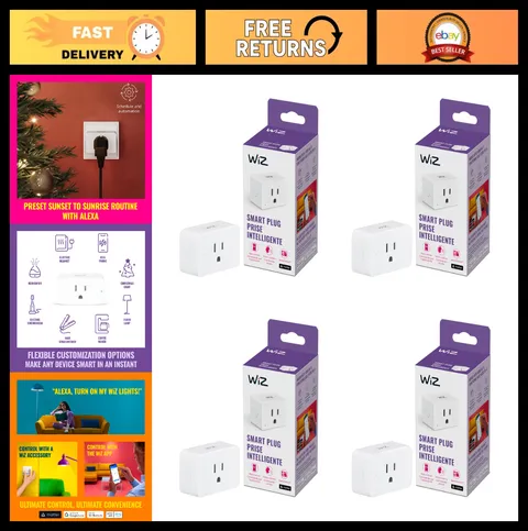 Smart WiFi Plug - Voice Control, Motion Detection, Sunset to Sunrise Automation