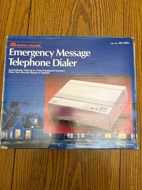 Safe House Automatic Emergency Message Telephone  Dialer Radio Shack Tandy