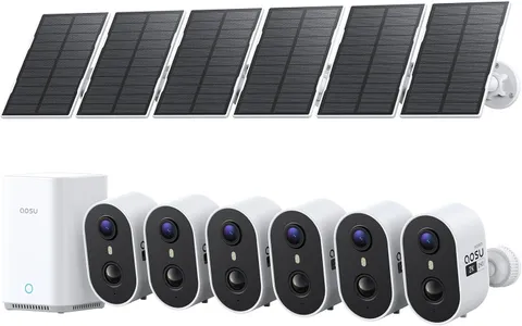 Solar Security Cameras Wireless Outdoor, 2K HD Home Security Camera System, PIR