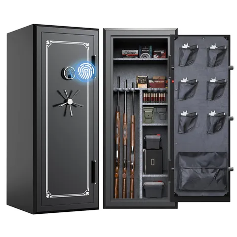 VALINIRT 34 Gun Fireproof Safe for Rifles and Pistols, Gun Cabinet with Biome...