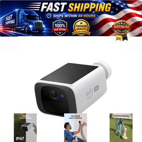 eufy Security SoloCam S220 Solar Outdoor Security Camera 2K Wireless