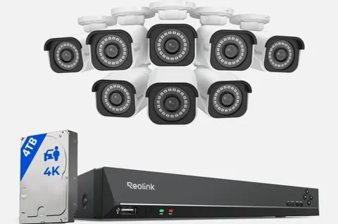Reolink RLK16-810B8-A 16-Channel 8-Cam 12MP 4TB IR IP Security System