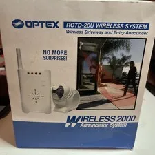 Optex RCTD-20U Wireless 2000 System Driveway Entry Door Alert Motion Detector