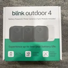 Blink Outdoor 4 Battery Powered 3-Camera Security System  