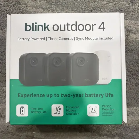 Blink Outdoor 4 Battery Powered 3-Camera Security System  