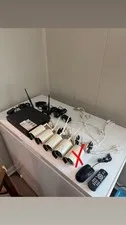 OOSSXX Security System 4 Cameras NVR Mouse and Remote Included Used