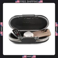 Master Lock Small Travel Safe with Cable Gray Combination Lock Box