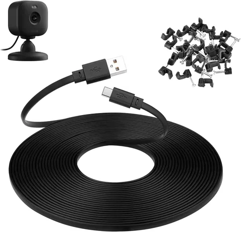 30 ft Power Cord for Blink Mini 2 Camera, Blink Outdoor 4, Long USB C Extension