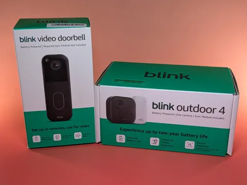 Blink Outdoor 4 Wireless Camera with Sync Module + Blink Video Doorbell | New