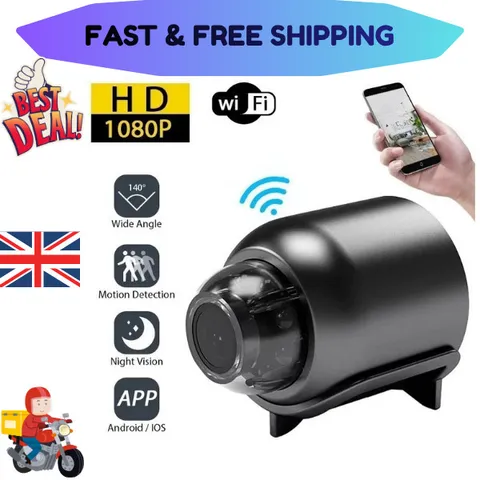 1080P Mini Camera CCTV WiFi HD IP Night Vision Camcorder Home Security Cam